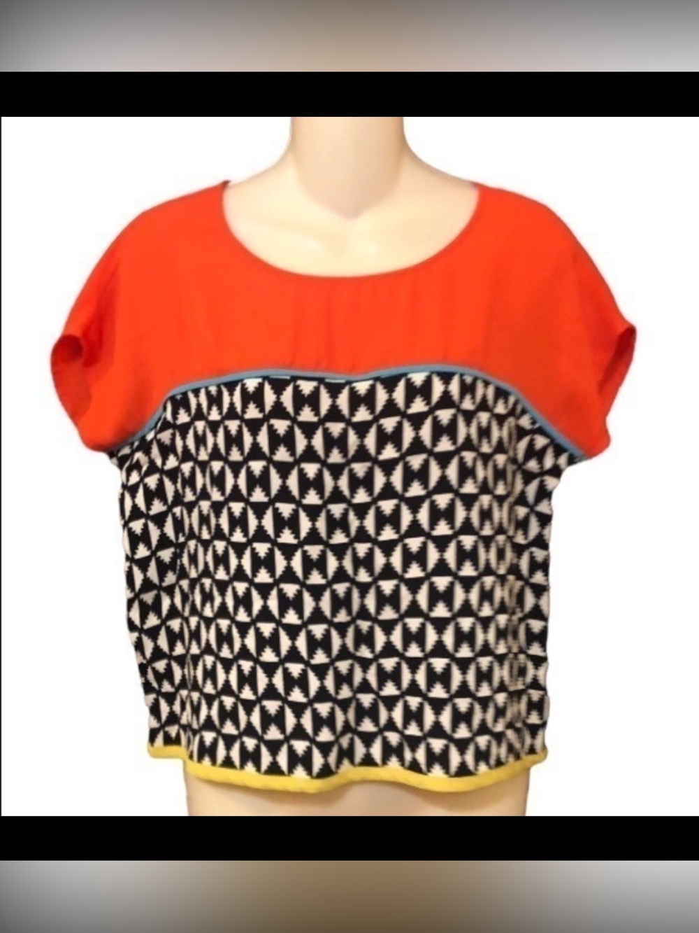 THML mixed print top
